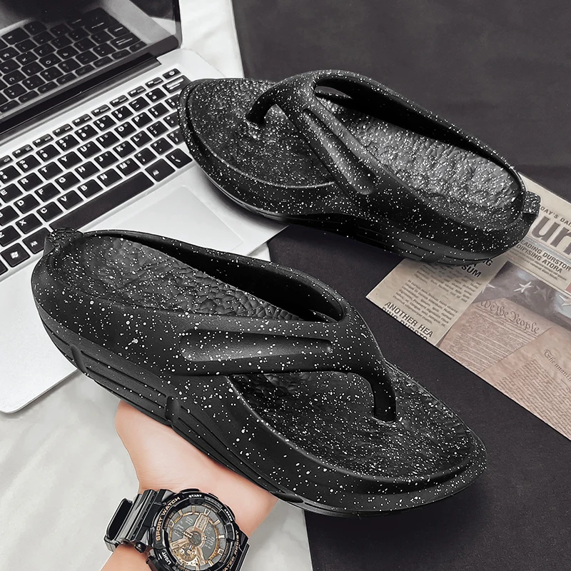 

Men Beach Flip Flops Outdoor Summer Casual Shoes Man Non-slip Soft Bottom Slippers Mens Bathroom Flip Flop Slides Zapatos