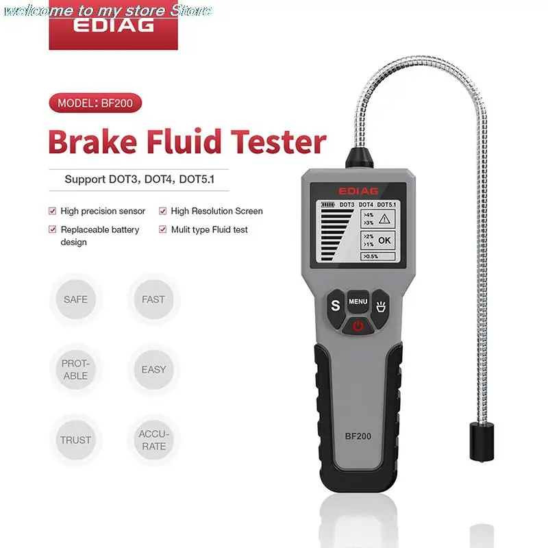 

NEW Auto Brake Fluid Tester Digital Tools LED Indicator Check Display Tester