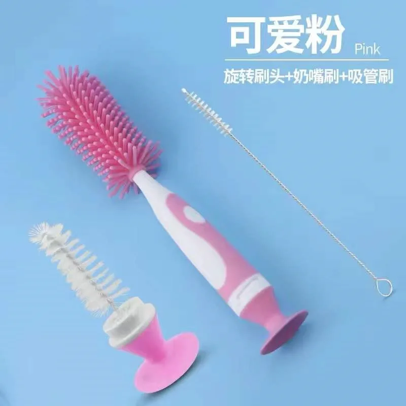 

Non Toxic Temperature Resistance Household Washing Feeding Bottle Brush Spout Tube Teat Multifunctional Baby Cup Cleaning