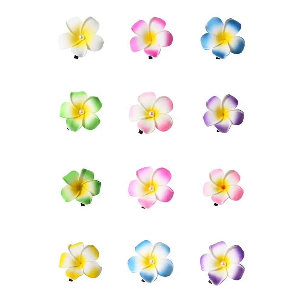 Заколка для волос с цветком франжипани средний размер заколки геометрическим