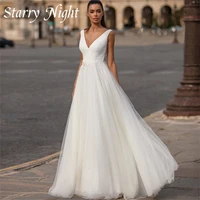 classic a line wedding dress tank sleeves wedding gown with bow appliques dress for bride 2022 vestidos elegantes para mujer