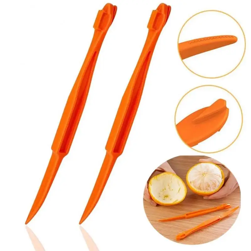

2/4/5PCS Non-toxic Orange Skin Slicer Safe Orange Peeler Abrasion Resistant Orange Opener Kitchen Supplies Plastic Mini