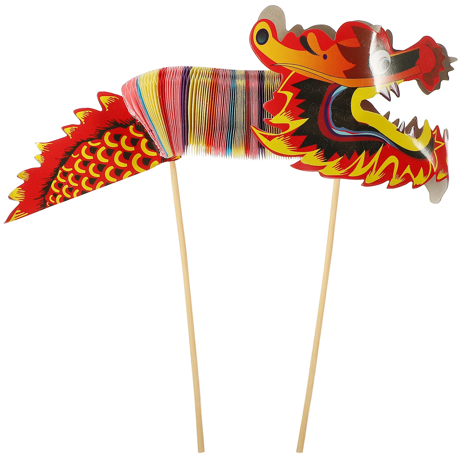 

Chinese Decoration New Year Dragon Paper Hanging Spring Festival Garland Cake Picks 3D Supplies