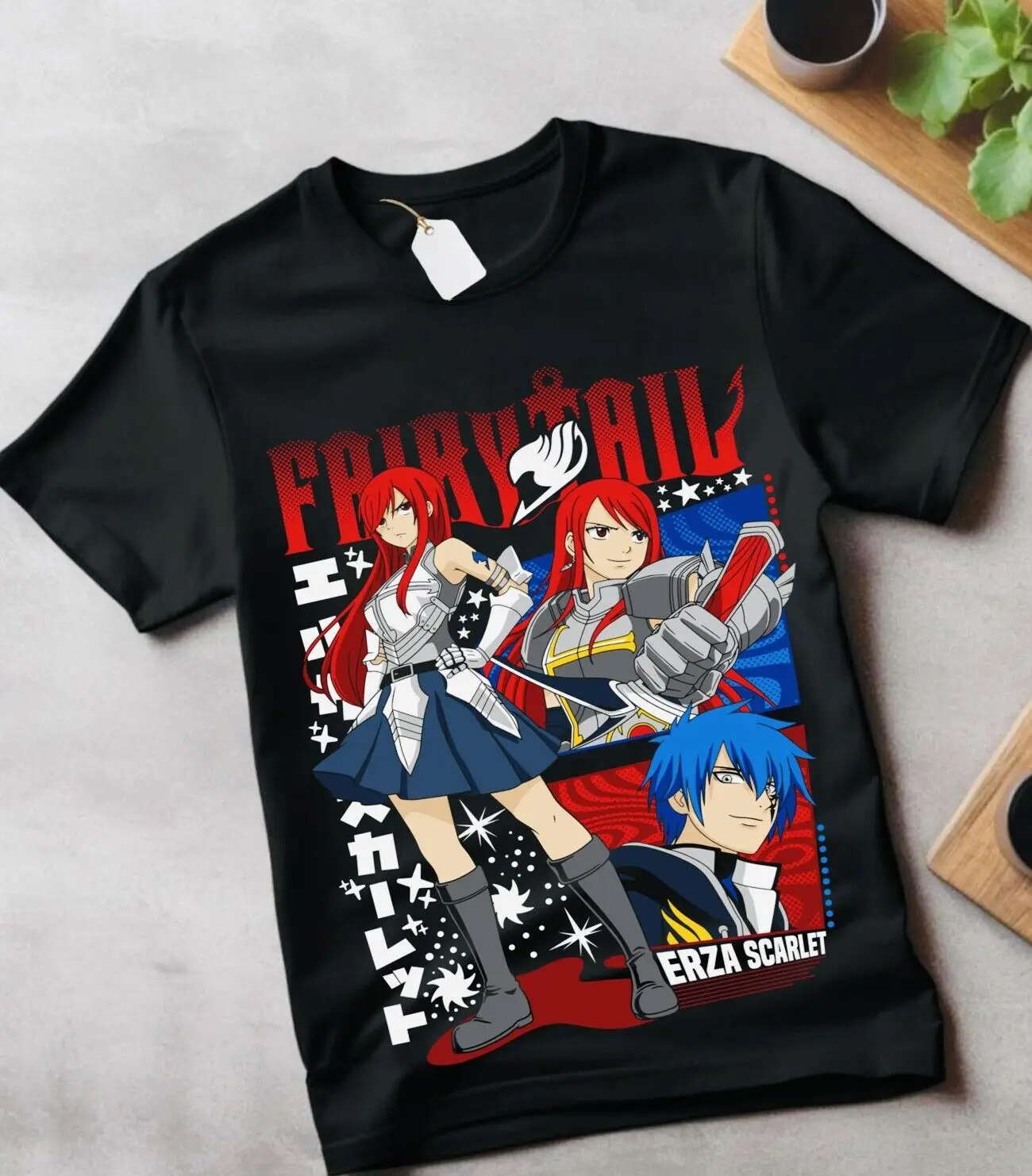 Фея хвост футболка серая Fullbuster Natsu Dragneel Девушка Аниме подарок рубашка одежда