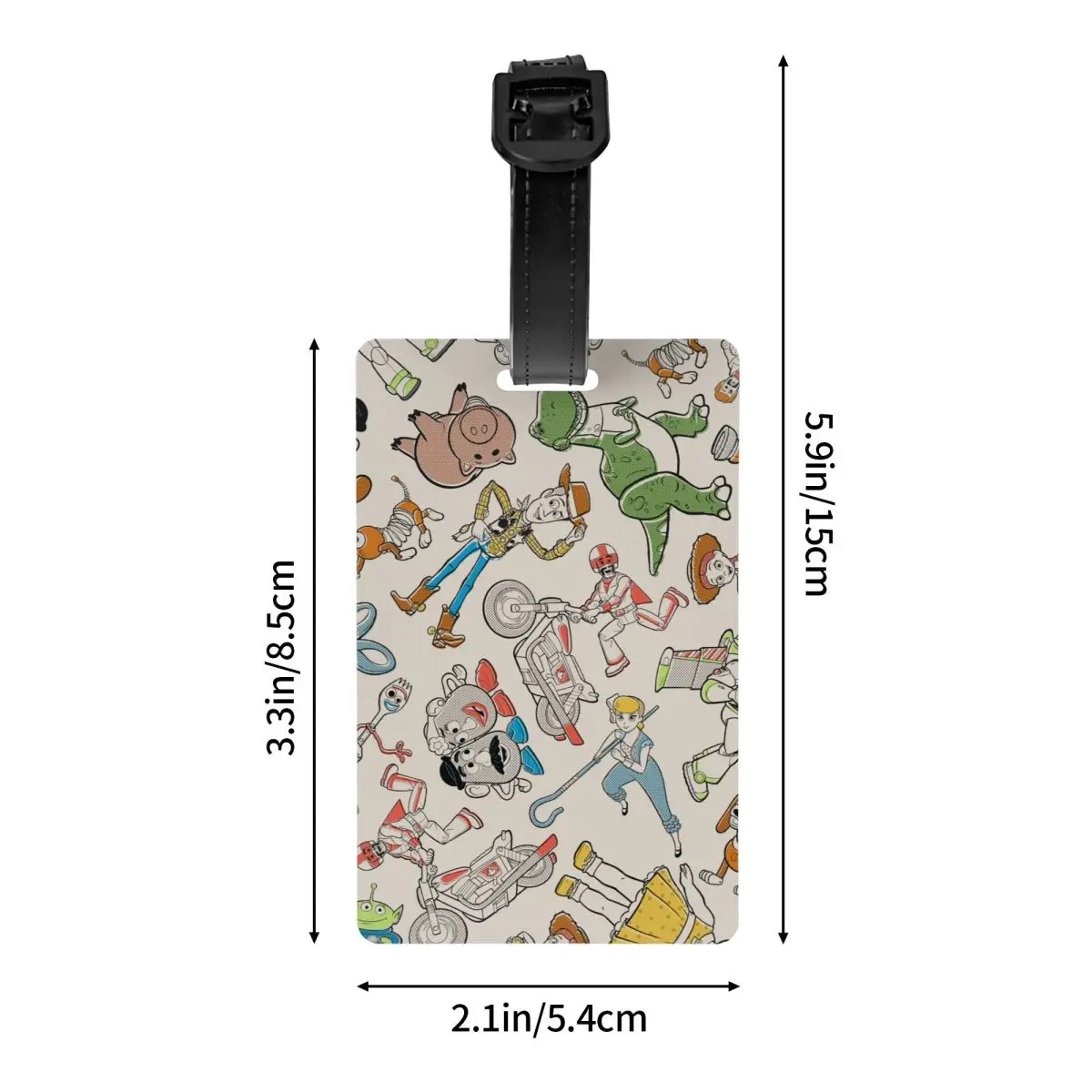 Багажная бирка История игрушек 4 Ретро герой бросок чемодан портативный этикетка