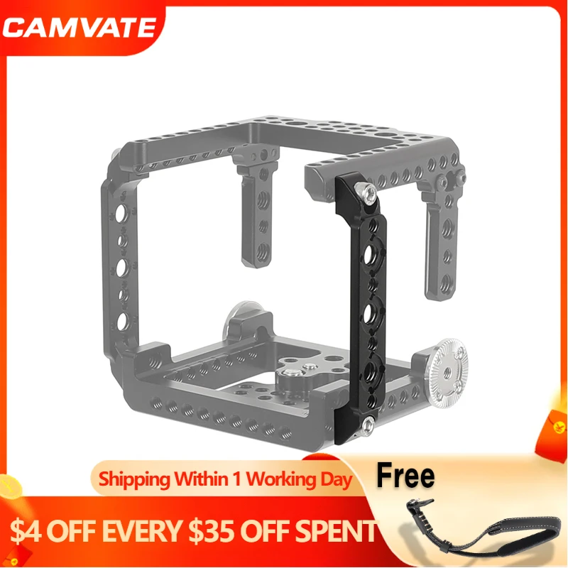 Набор для камеры CAMVATE, сменный боковой рычаг с монтажными точками 1/4 дюйма и установочными штифтами ARRI для установки в клетку Красной камеры KOMODO