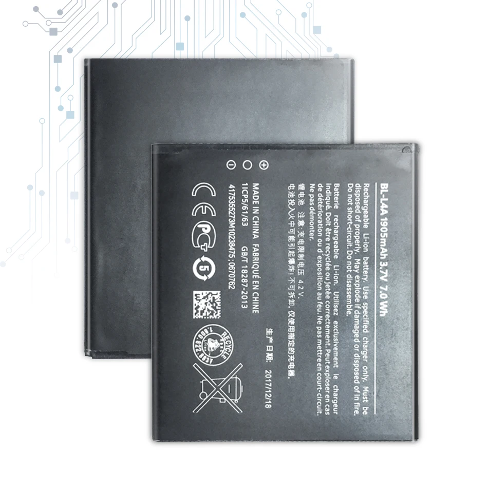 

BL-L4A BV-L4A Replacement Battery 2200mAh for Nokia Lumia 535 Lumia 830 RM984 RM-1090 RM-1089 BLL4A BL L4A +Tracking Number
