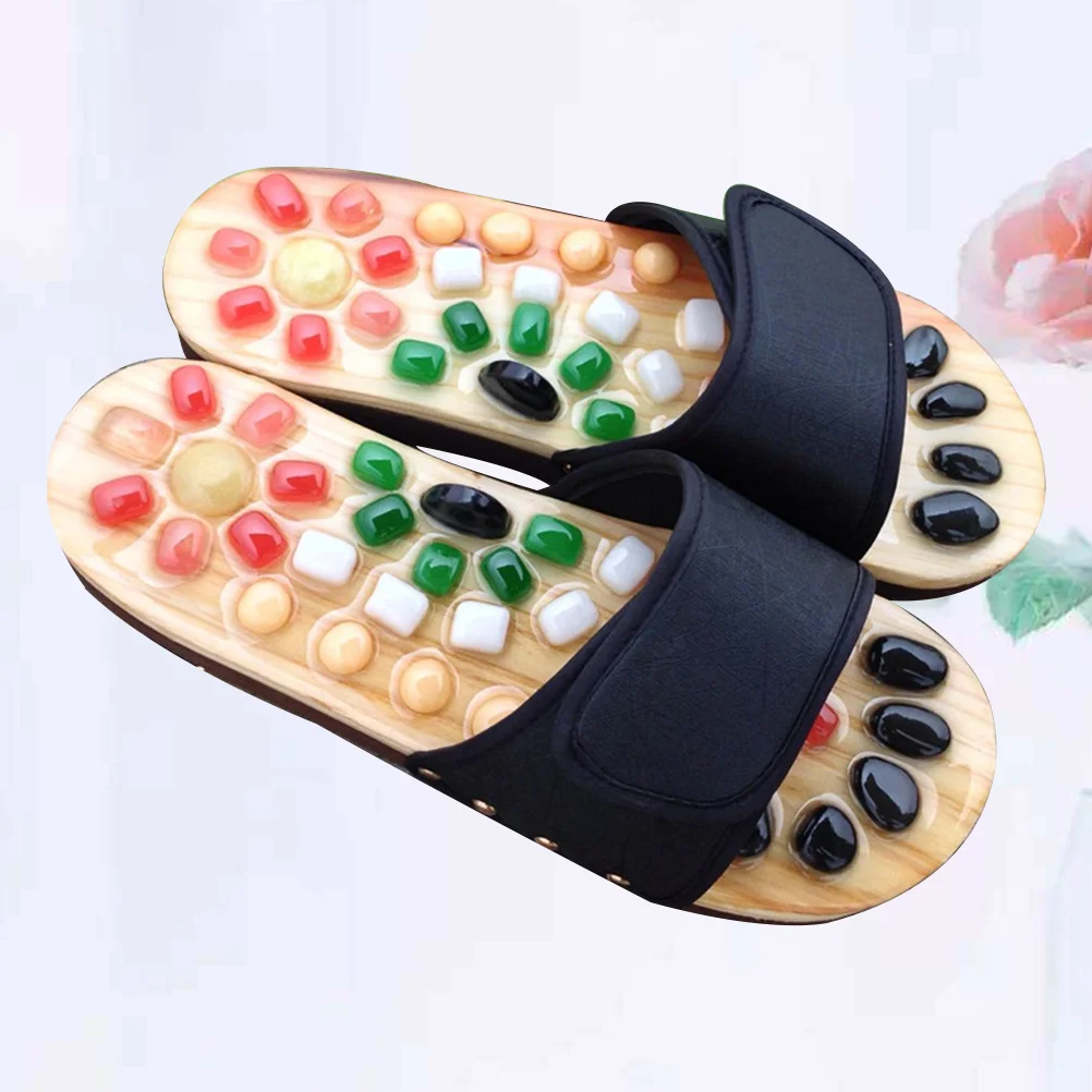 

Massagers Slippers Acupressure Stone Slippers Shoes for Relief Plantar Fasciitis Heel Arch Arthritis Neuropathy Pain Red Size