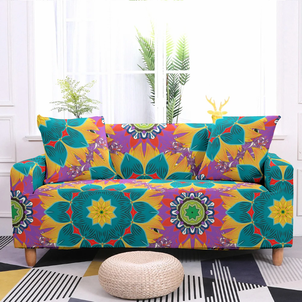Чехол для дивана с мандалой гостиной домашний декор чехлы в богемном стиле
