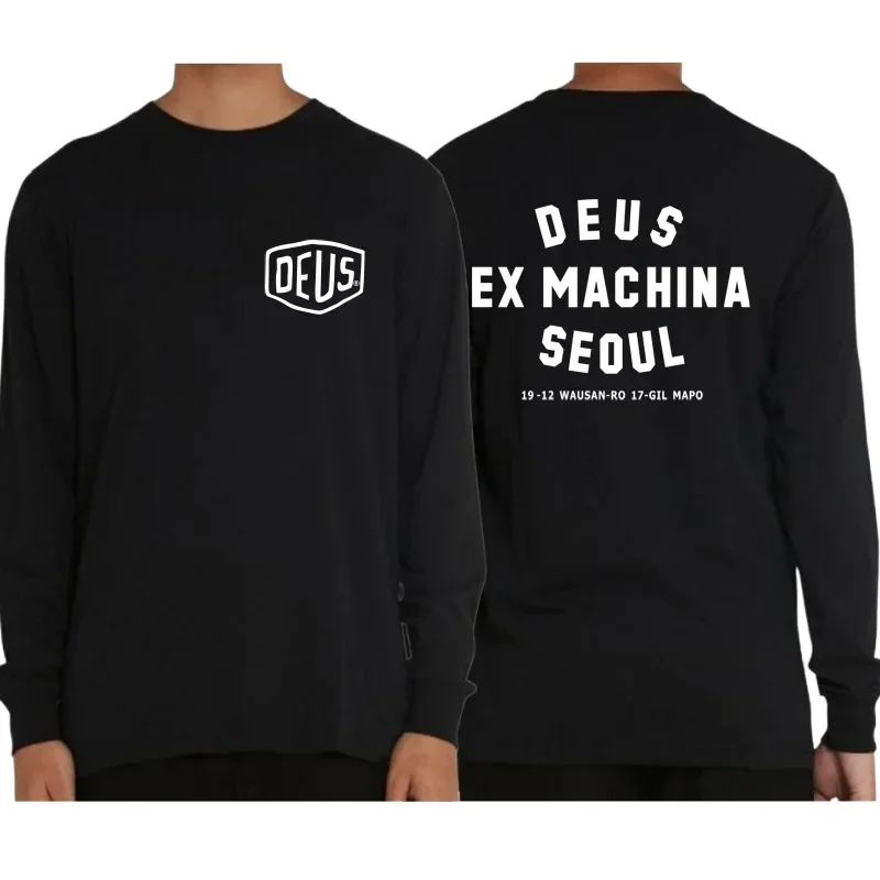 Новая футболка с длинным рукавом DEUS EX MACHINA для пар осенние модные хлопковые