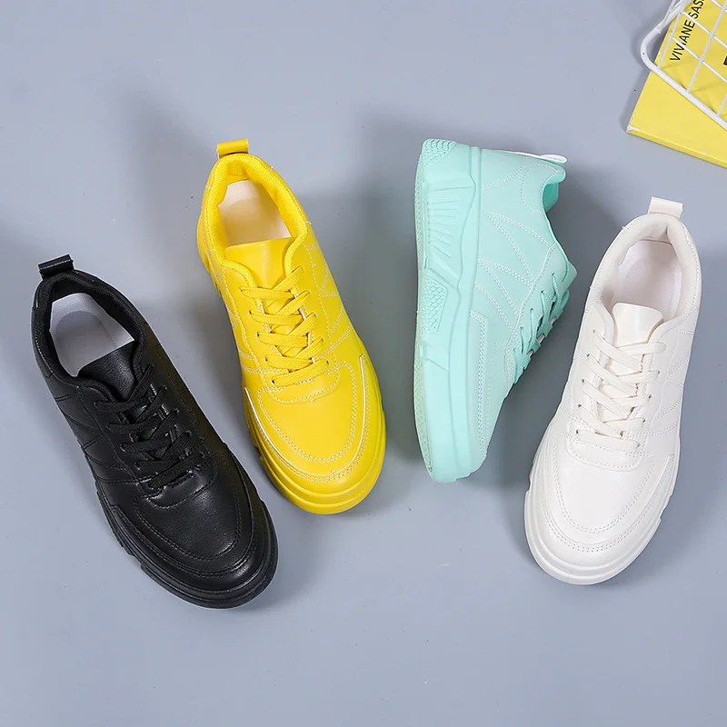 

Женские нескользящие кроссовки на плоской подошве, белые кроссовки большого размера, размеры 36-42, для осени, 2022