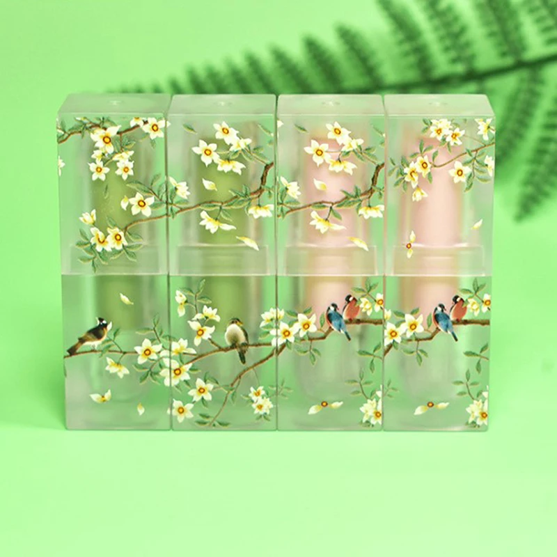 

Small Fresh Scrub Square Lipstick Tube Empty Lip Balm Container Lip Tubes