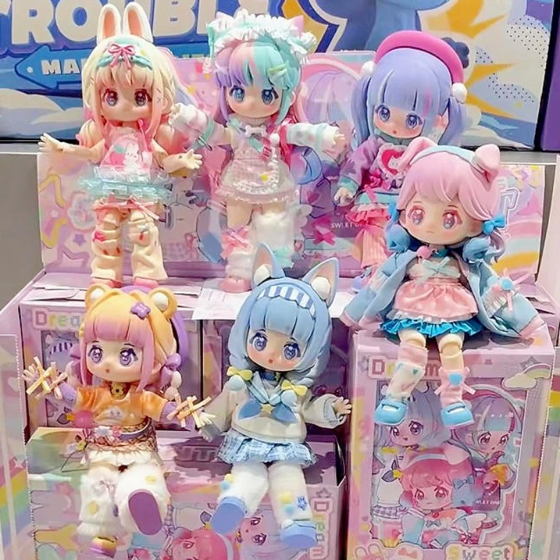 Фото Коллекционная шарнирная кукла SIMONTOYS NYZAII Sweet Fantasy Series Blind Box 1/12 BJD, милая, с подвижными суставами, для рабочего стола, подарок-сюрприз №1