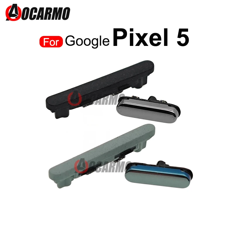 Зелено-черный для Google Pixel 5 6 Pro громкость вверх-вниз питание вкл./ВЫКЛ. Боковая кнопка запасные части