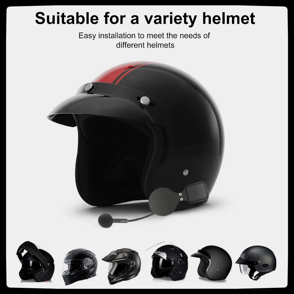 

NEW BT 5.0 Headset For Helmet Motorcycle Wireless Hands-free call Stereo Anti-interference IP67 Waterproof Music Player Speaker