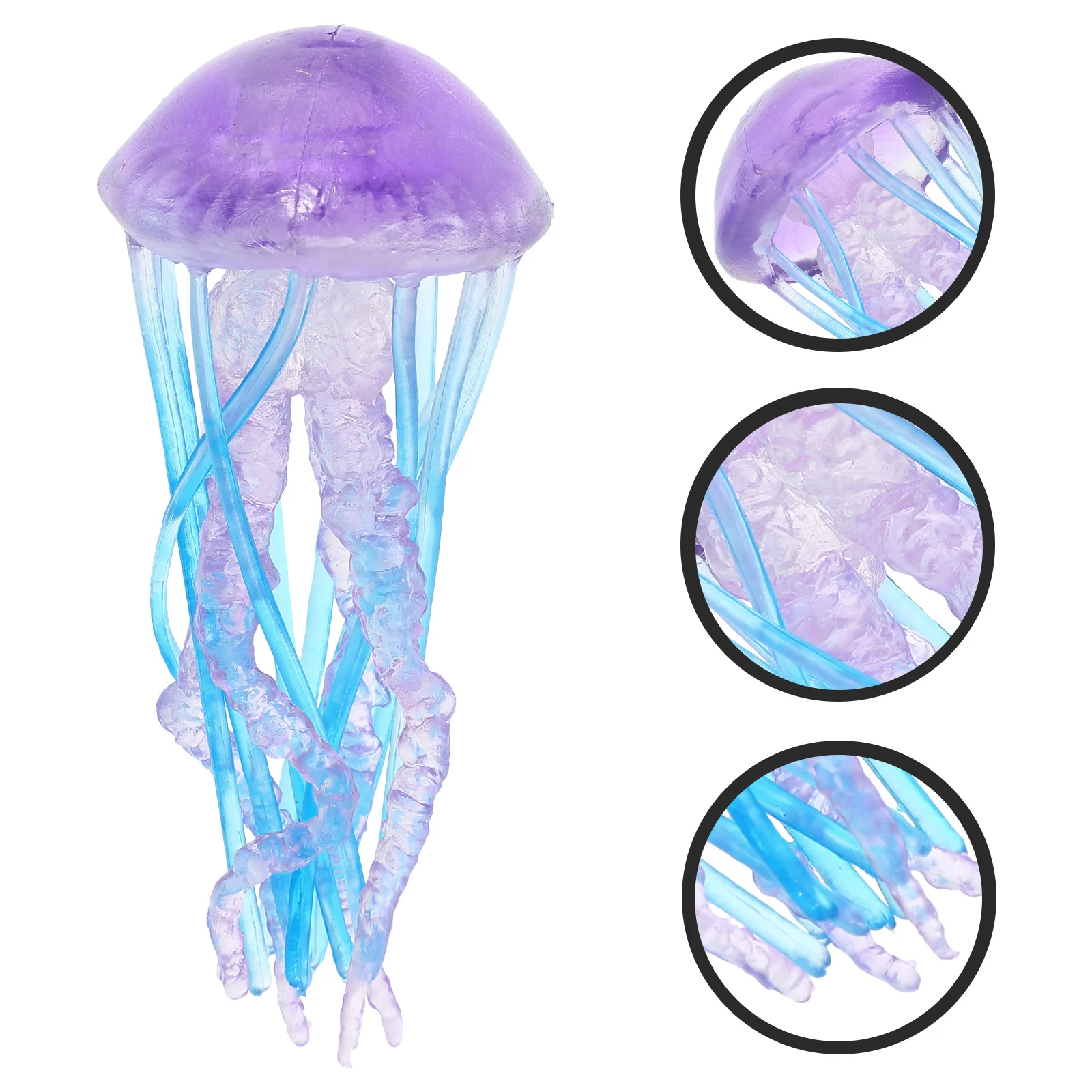 

Настольная декоративная Медуза, фигурки, модель, компактное морское существо, игрушка для океана, нежная пластиковая детская Coraline
