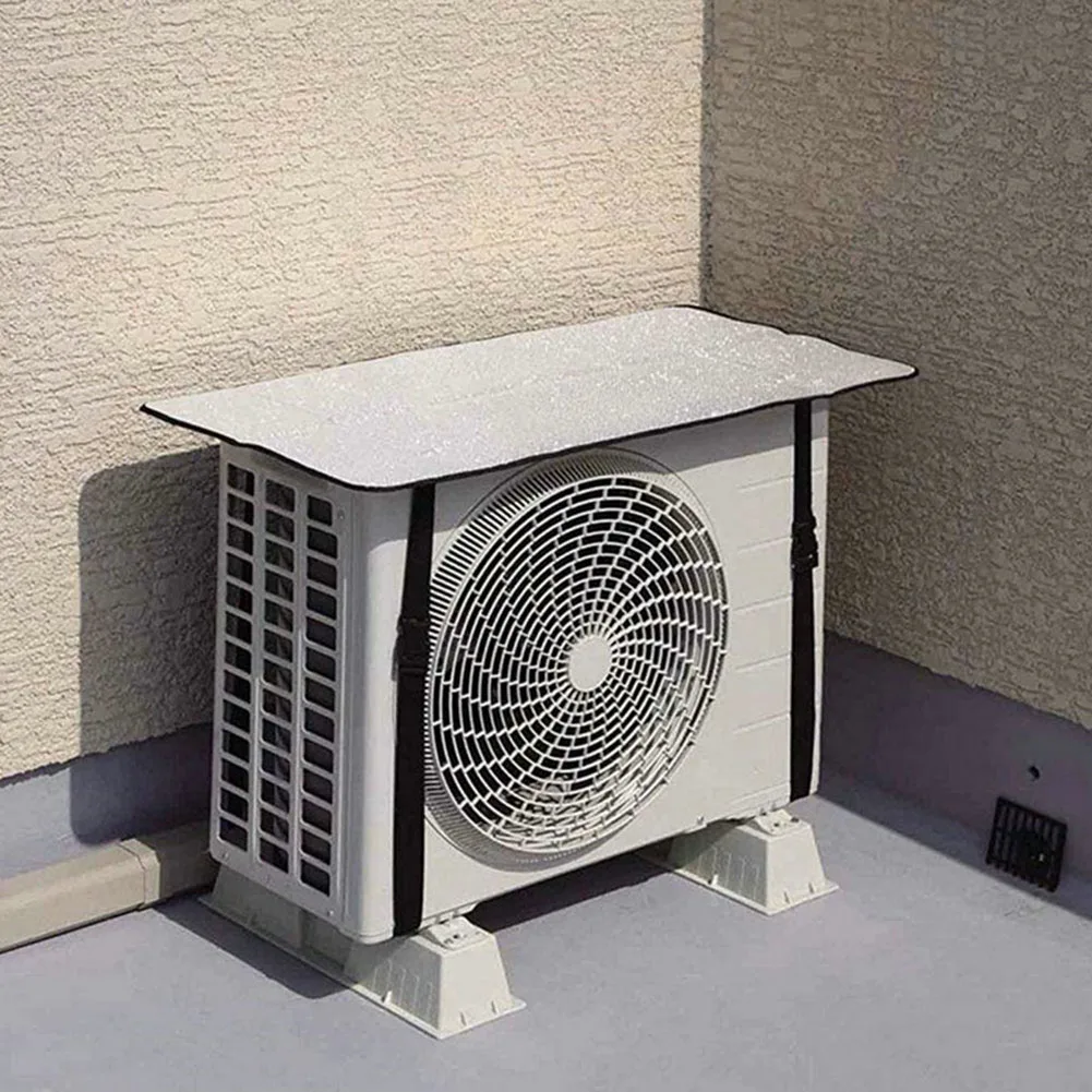 

For Air Conditioning Heat Shield Waterproof 80*40cm Aluminum Foil Cooling Heat Insulation Prevent Sun Exposure