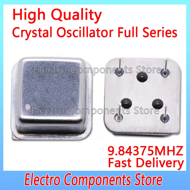 

9.84375MHZ Square Half Size Clock Oscillators Active Crystal Oscillator Throught Hole 9.84375M 4P OSC DIP-4 OSC 4Pin DIP4