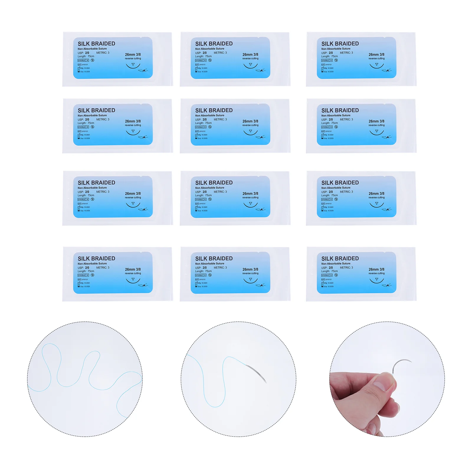 

Suture Needle Suturing Practice Thread Monofilament Thread Kit Practice Threads Equipment