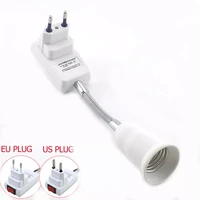 e27 lamp base wall flexible holder light socket ac 110v 220v converter bases euus onoff 20cm book light adapter plug switch