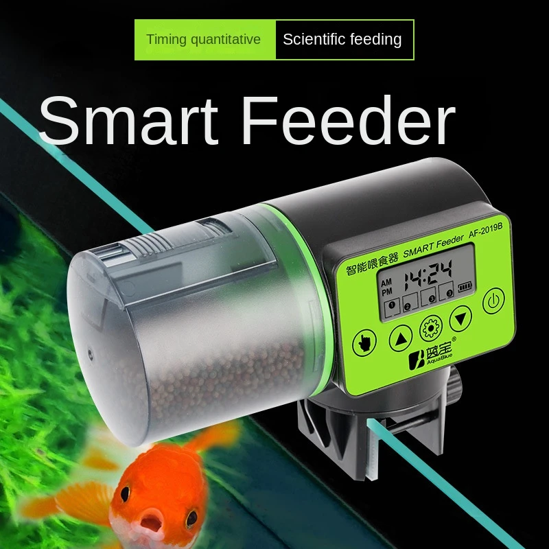 

Новая Емкость для аквариума, Электронная автоматическая кормушка с ЖК-дисплеем