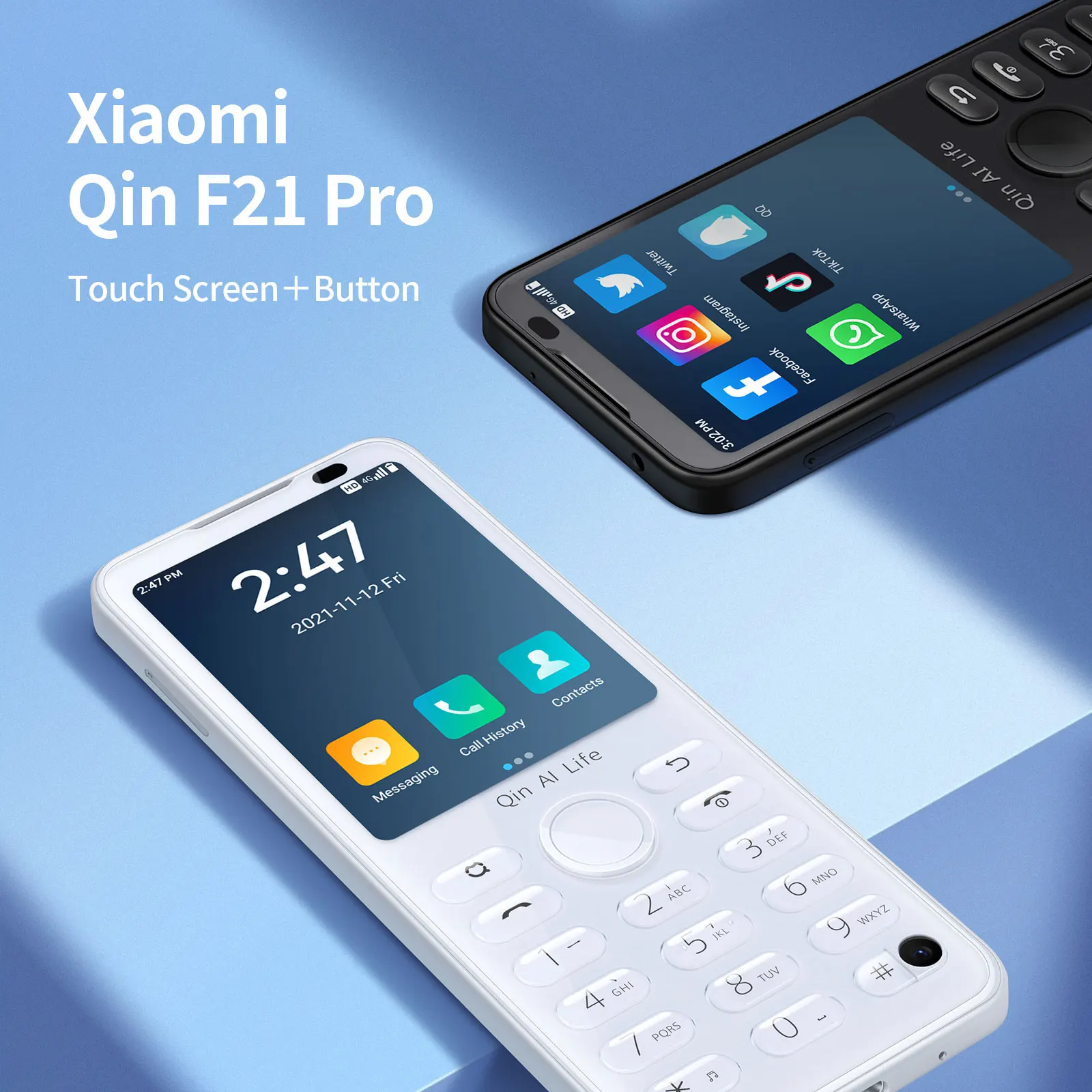 Qin F21 Pro Android 11 Mini Cellphones MTK6761 3GB 32GB  LTE Mobile Phone 2.8