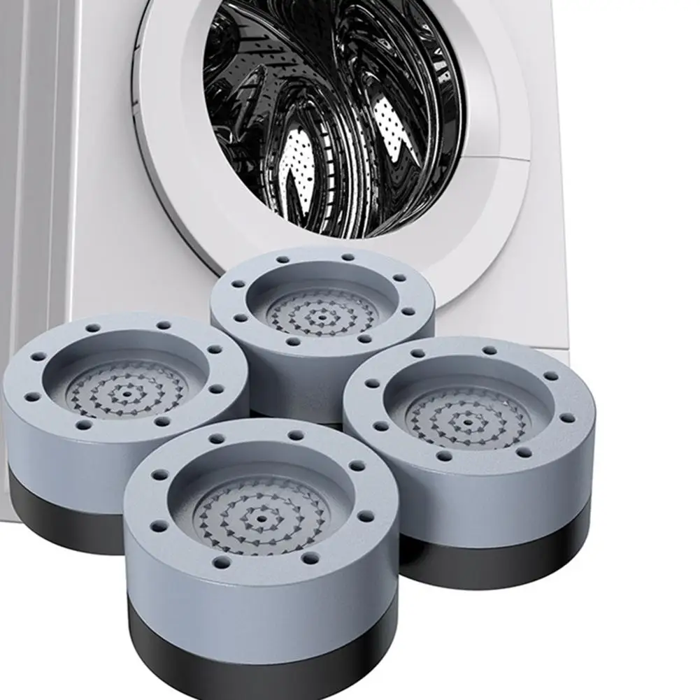 

1pc/4pcs Washing Machine Foot Pad Automatic Universal Heightened Shockproof Non-slip Refrigerator Base Fixed Stand