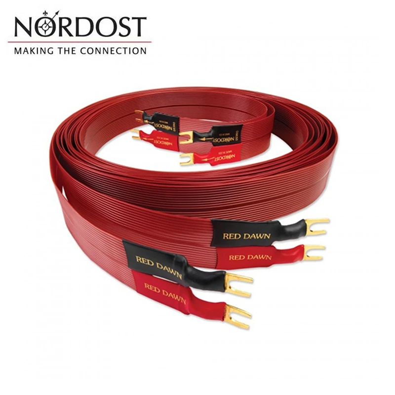 

USA Nordost RED DAWN LS Speaker Cable 6N (99.9%) Ethylene Fluoride Propylene 95% Light Speed Level Pure Copper Silver Plated