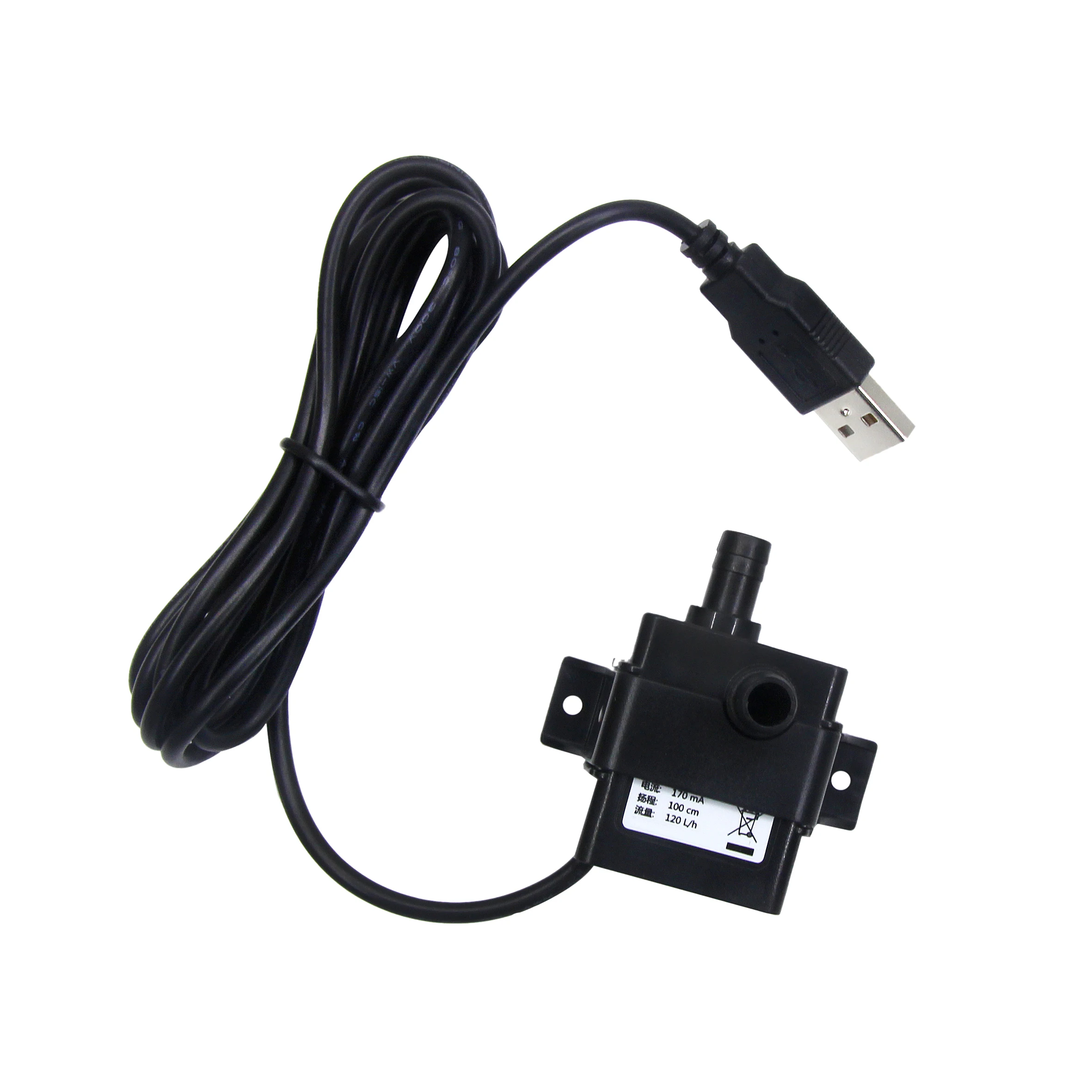 Ультра-тихий мини-бесщеточный USB-водяной насос 5 В 70 см погружной фонтан для аквариума с циркуляцией