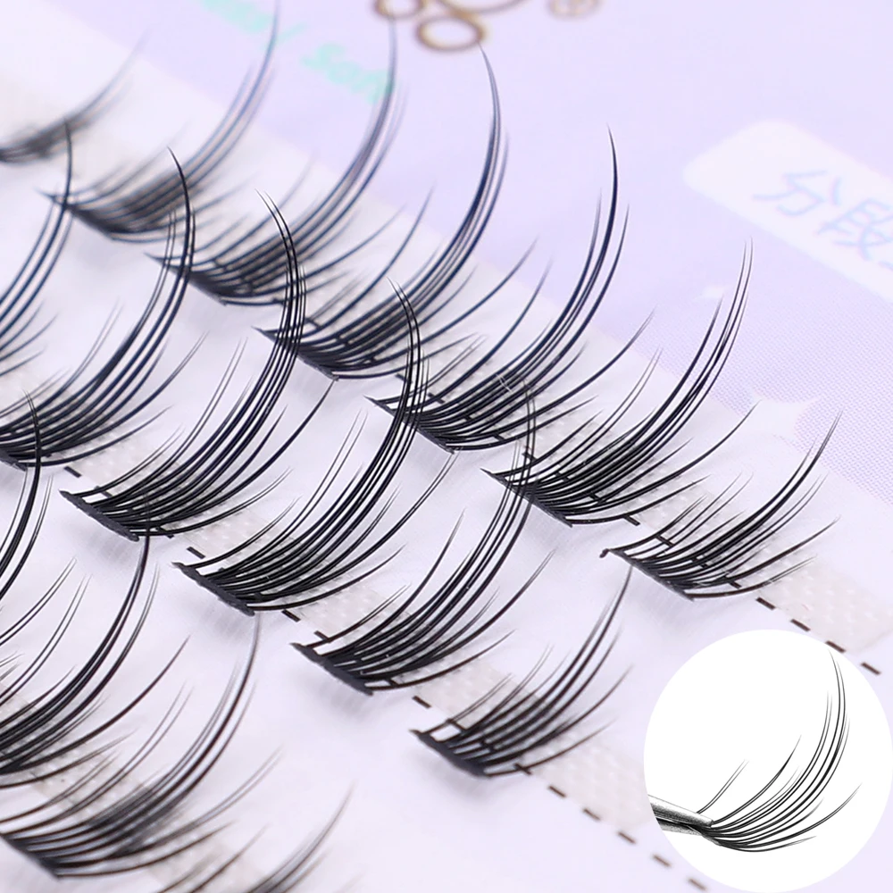 

Subsection Little False Eyelashes Natural Simulation Cluster Eyelashes Individual Extension Flared Lashes Professional Makeup