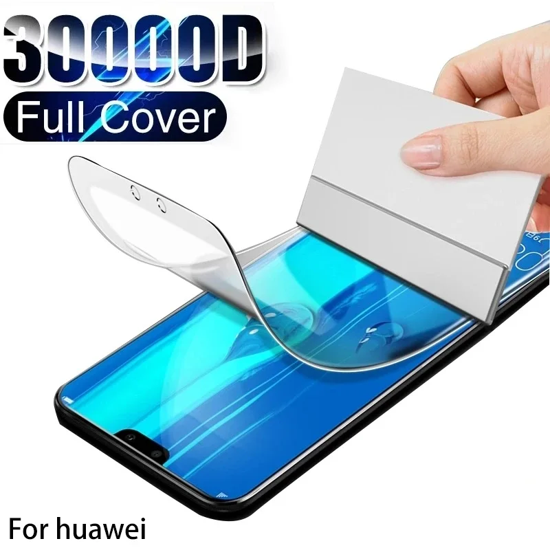

Hydrogel Film For Huawei P30 P40 P20 Lite P20 Pro P50 Screen Protector For Huawei Y6p Y8p Y6 Y7 Y9 P Smart Z P Smart S
