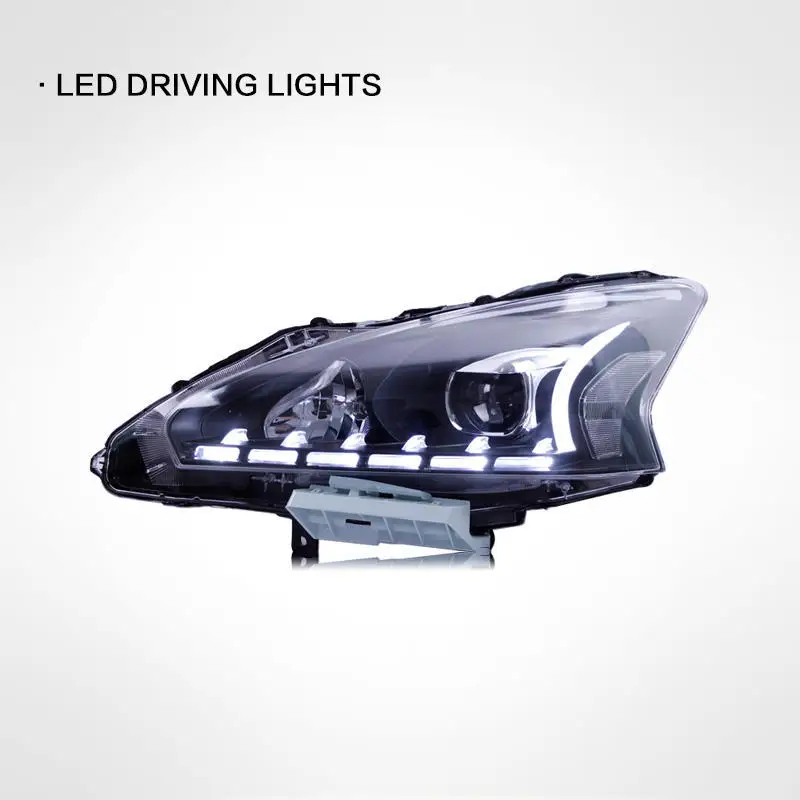 2 шт. Автомобильная передняя фара для Nissan Teana Altima, светодиодная фара 2013 2014 2015 2016 2017 DRL, ангельские глазки, фары, автоаксессуары (art.: 3920cecc0fc5d) - 3920cecc0fc5d
