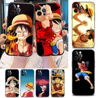 one piece monkey d luffy phone case for iphone 11 12 13 pro max 7 8 se xr xs max 5 5s 6 6s plus case soft silicon cover bandai