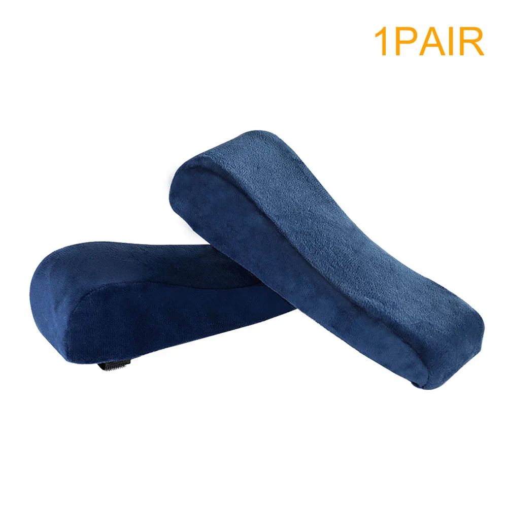 

1pair Universal Soft Non Slip Elbow Pillow Wheelchair Armrest Pad Cushion Covers Office Memory Foam Pressure Relief Home