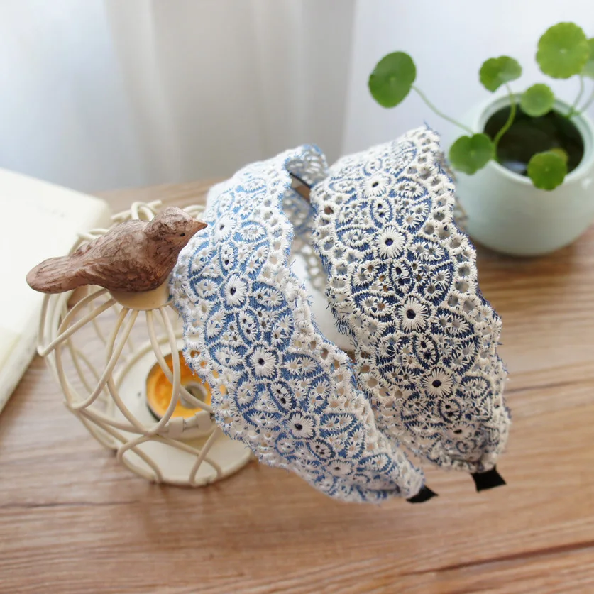 

Bohemian Embroider Flowers Headband For Women Girls Hair Accessories Hairband Hair Bows Flower Crown Hair Bands For Women