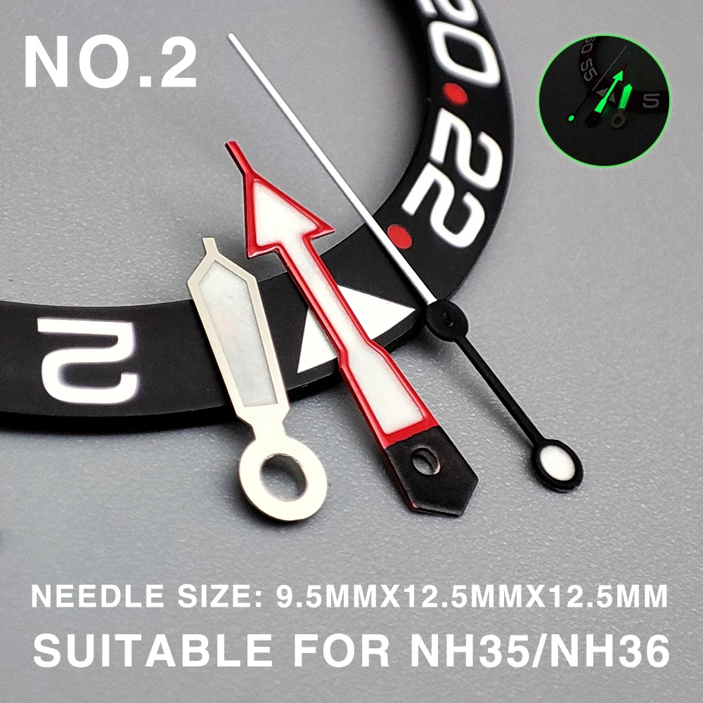Watch Accessories NH35 Watch Hands Glow /Seahorse/ Watch Hands Suitable for NH35 NH36 Movement