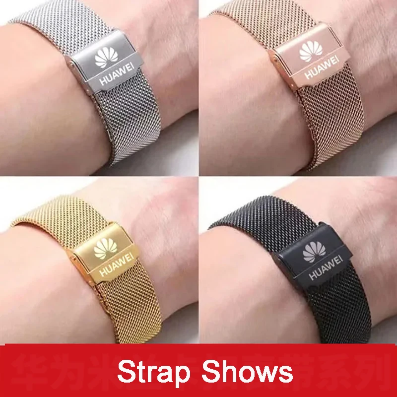 Huawei Original Milanese Strap Huawei Watchband for Huawei GT3 Pro /GT2 Pro/GT 2e/Magic 46mm,20mm/22mm Top Quality GT3 Watchband
