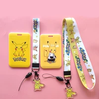 anime pokemon card set lanyard cartoon hand rope streamer pokemon wristband buckle cute spot kids gifts pokemon cartoon gifts