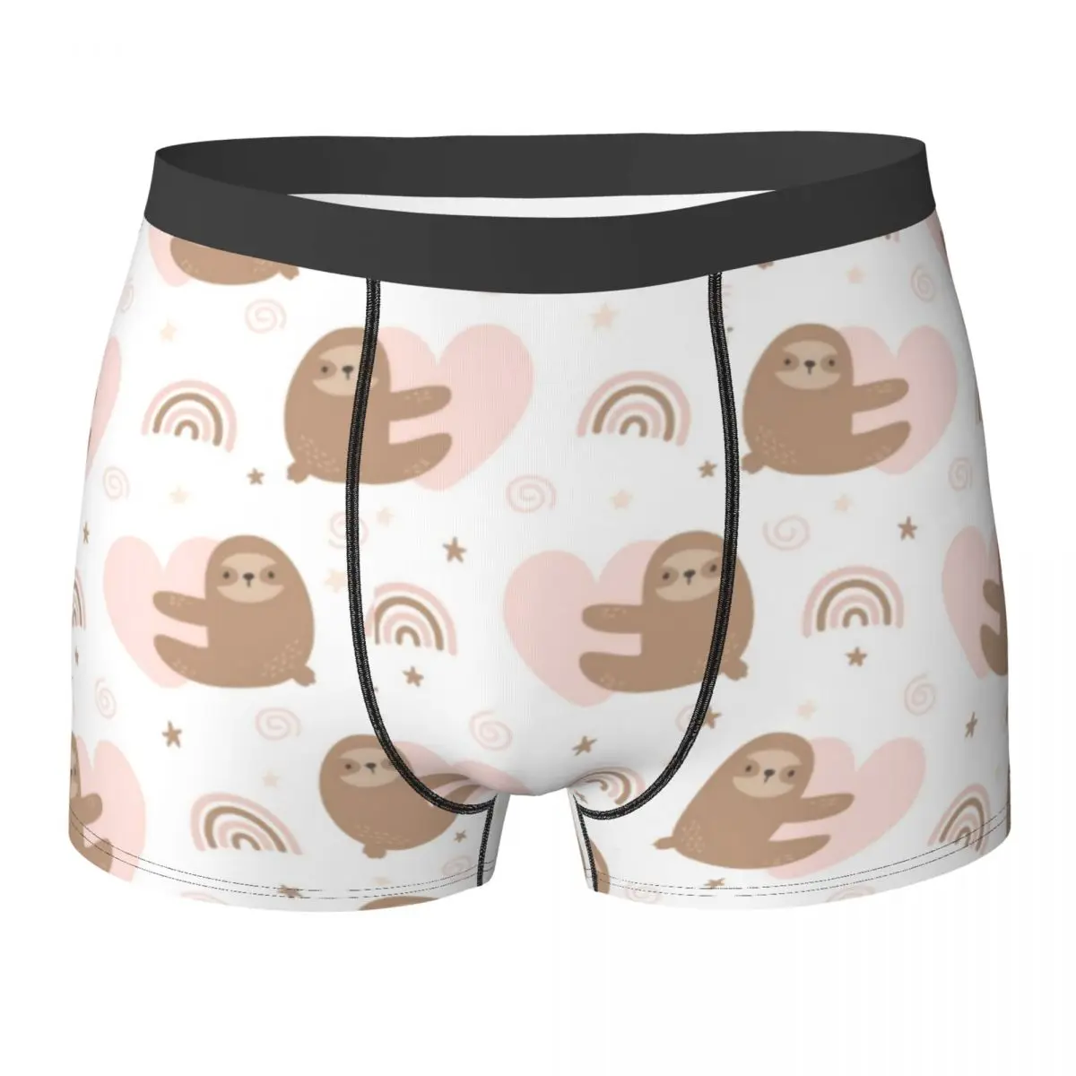 

Hugging Sloths Underwear Cartoon Animal Print Man Underpants Print Soft Trunk Trenky Boxer Brief Large Size
