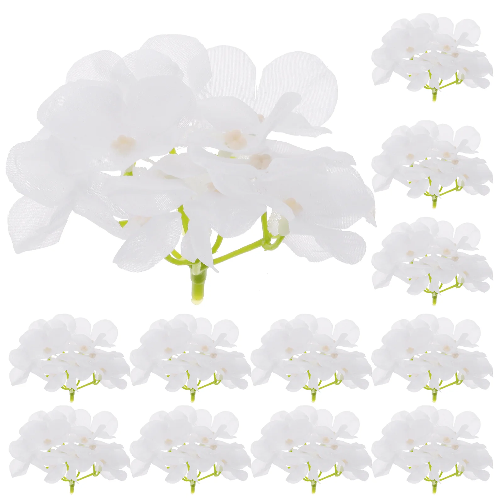 

12 Pcs Artificial Hydrangea Head Fake Flower Heads Hydrangeas Flowers Pp Silk Outdoors Decoration