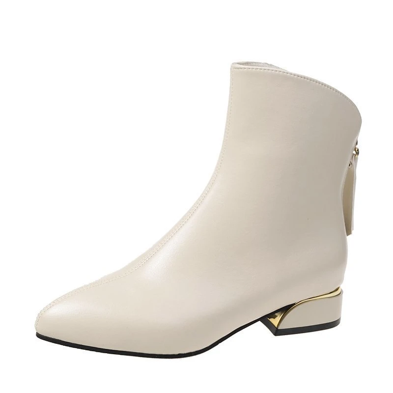 

Женские ботильоны с острым носком, черные удобные эластичные ботинки из флока на низком каблуке, весна-осень 2022