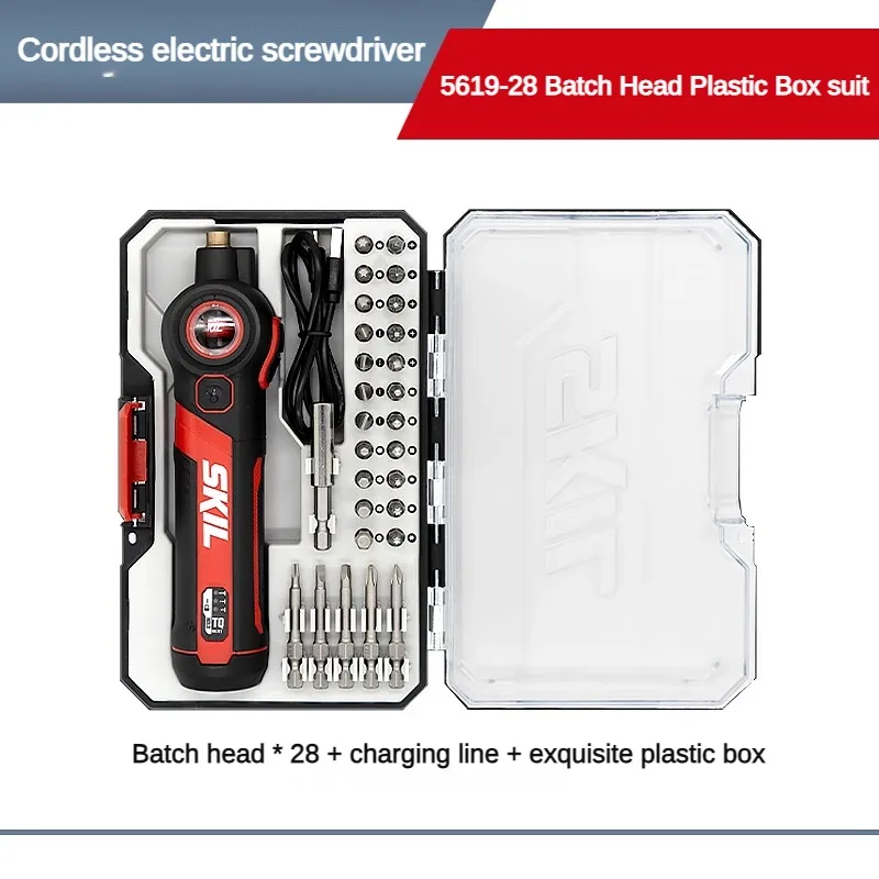 

SKIL 5619 4 В мини-набор электрических отверток умный масштабируемый беспроводной электрический отверток набор USB перезаряжаемые дрели инструменты