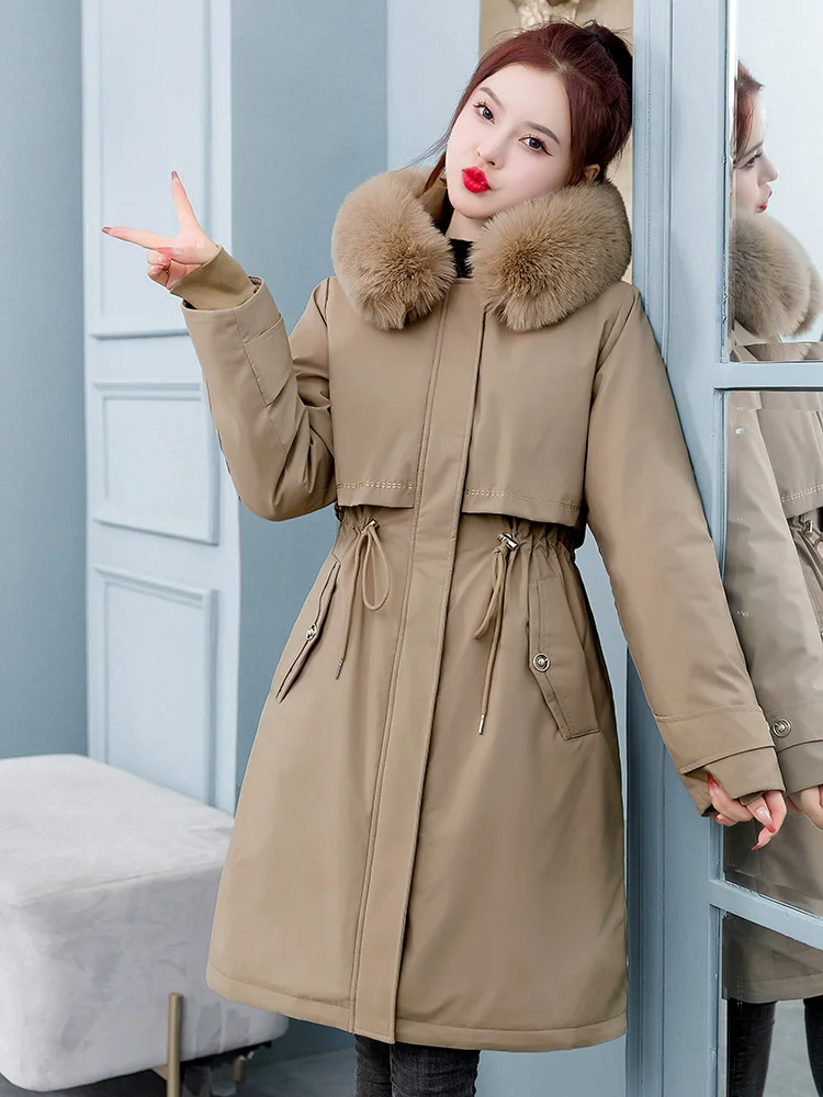 Winter Hooded Removable liner Jacket Women New 2022 Winter Warm Down Jacket Female Long Parkas Women Three Piece Set Coat