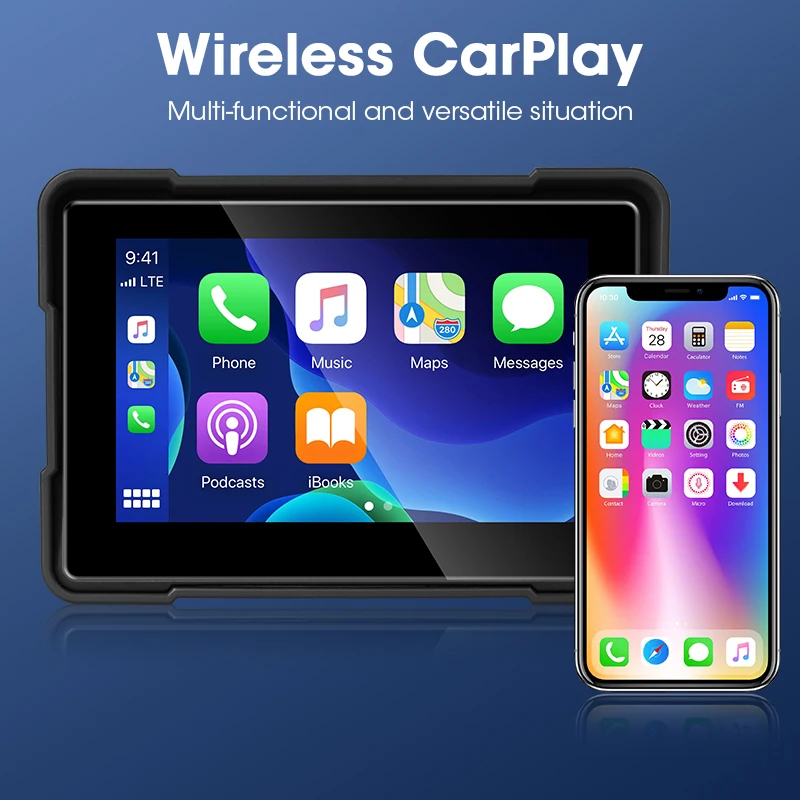 Srnubi Портативный Мотоциклетный Видеорегистратор 5 Дюймов/6