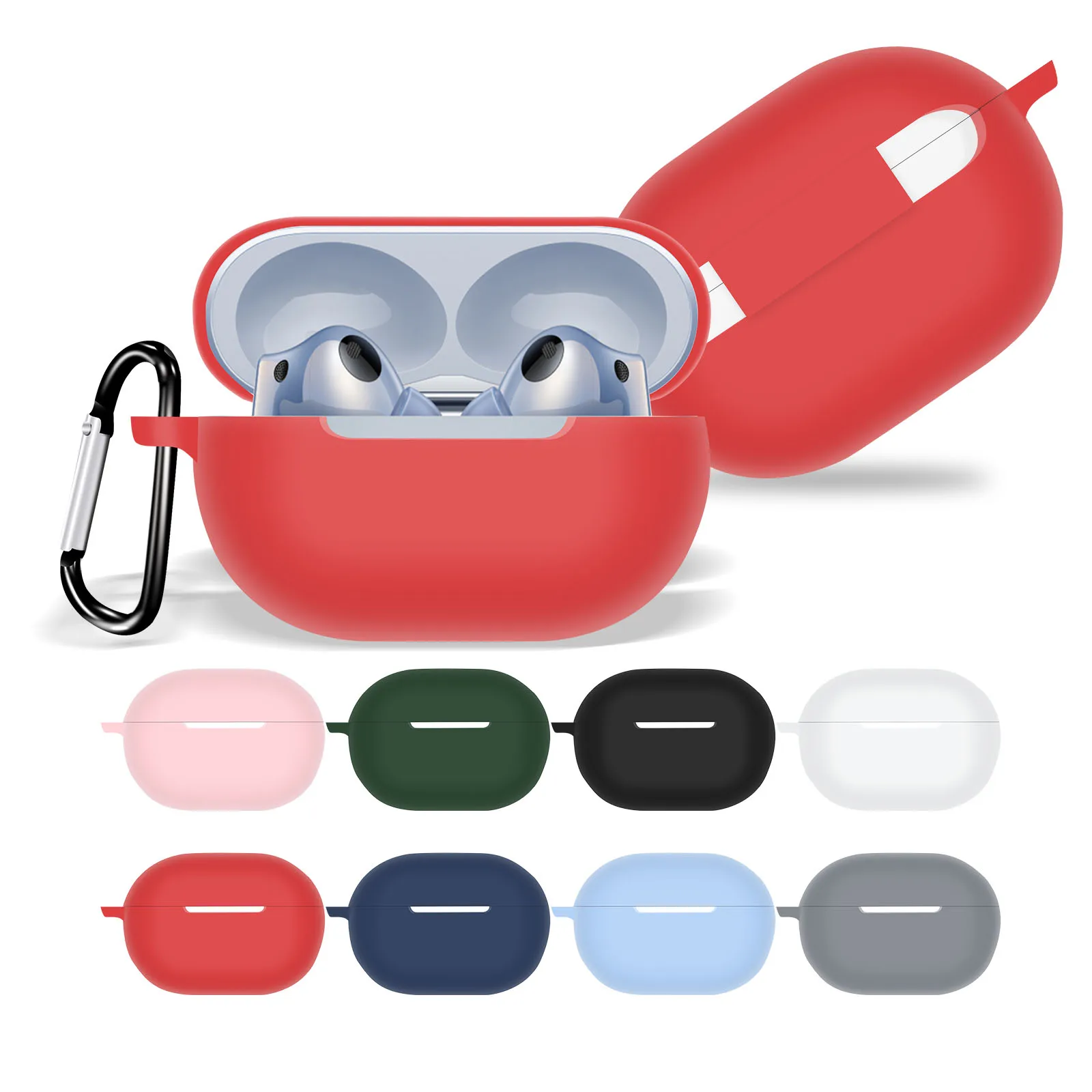 

Bluetooth-Compatible Protective Case For Huawei Freebuds Pro 2 Case Silicone Earphone Cover Headset Accessories With Hook