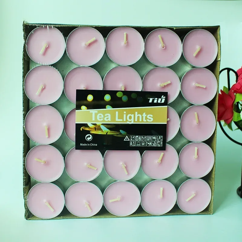 

50 шт. чайных свечей в форме сердца