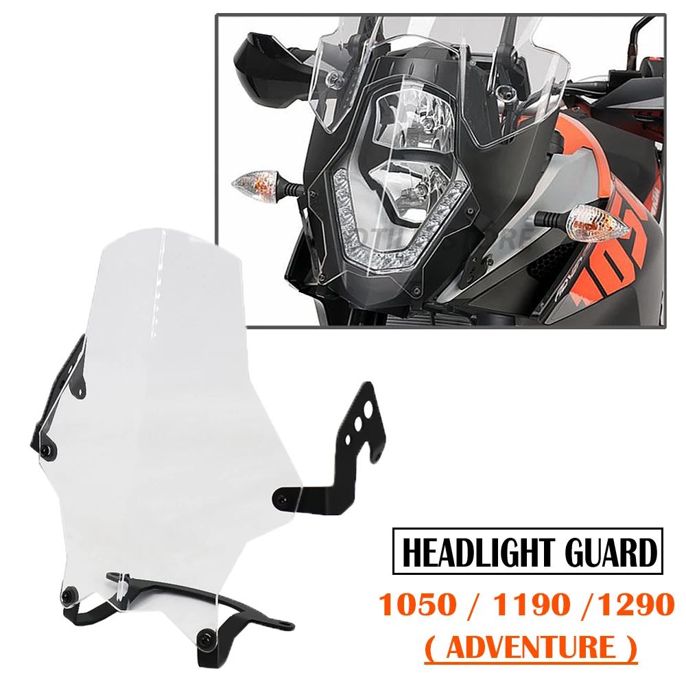 

Налобный фонарь для мотоцикла, налобный фонарь, защитная крышка, защита CNC, акриловая для 1050 приключений 1190 приключений/R 1290 Super ADV