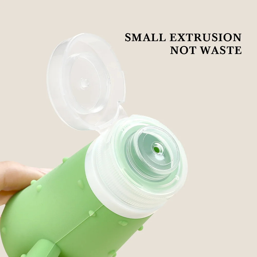 Силиконовая Бутылка С КАКТУСОМ многоразовый портативный шампунь косметика