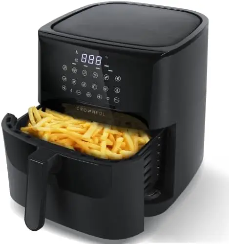 

7 Quart Air Fryer, Oilless Cooker with 12 Cooking Functions, LCD Digital Touch Screen with Precise Temperature Control, Nonstic