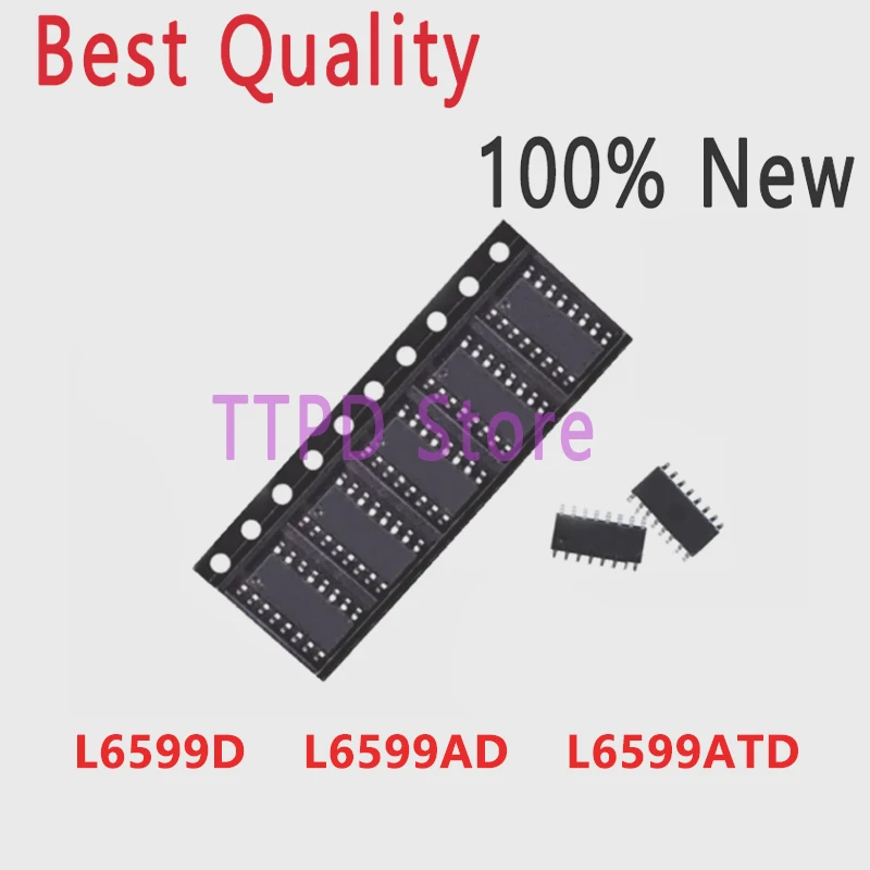 5PCS 100% New L6599AD L6599D L6599ATD L6599 SOP16 High Quality